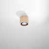 Flush ceiling lights from Sollux Lighting Plafond BASIC 1 Natural Wood
