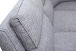 Fabric L-Shaped Corner Sofa with Power Recliners and Hidden Storage