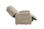 Prescot Electric Lift & Rise Chair Oatmeal with versatile seating options