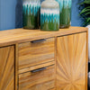 Ray Sideboard Ginger Teak close view picture of the sideboard