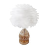 Feather table lamp with LED base Raya 40cm white