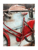 3D metal red bicycle wall pictures

