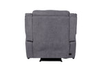 Single electric recliner chair in dark grey fabric