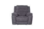Modern recliner armchair with power reclining feature