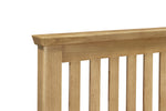 Riverdale Oak 4ft Small Double Bed close view picture of the headboard