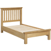 Riverdale Oak 4ft Small Double Bed picture on the white bakground