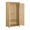 Riverdale Oak Wardrobe picture with opened doors