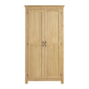 Riverdale Oak Wardrobe front view picture of the warrobe design