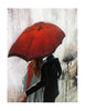 Captivating romantic wall art on an 80x80 cm canvas
