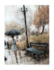 Romantic wall art in a 3D metal and wood style
