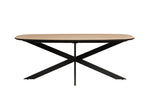 Sadia Oval Dining Table 160 cm Oak for stylish kitchen settings