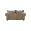 Formal back sofa with breathable cotton cambric cushion casings
