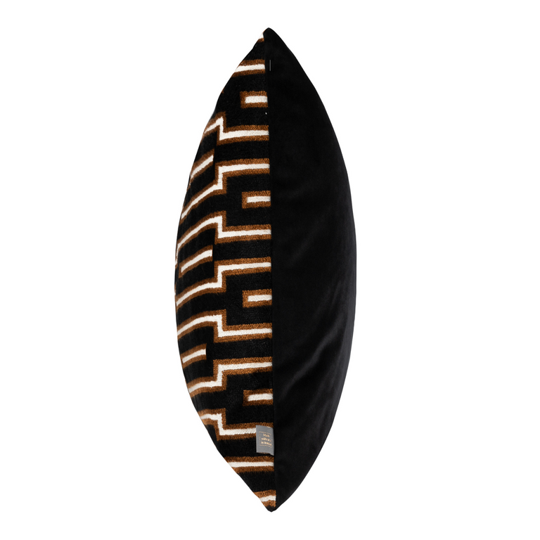 Scatterbox Cushion Harrison 58x58cm Black/Cognac