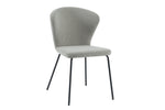 Upholstered kitchen chair in stone for dining room