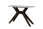 Walnut veneer accentuates the contemporary design.
