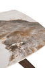 Modern living room centerpiece - sintered stone console.