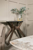 Sintered stone top console table for a touch of luxury.