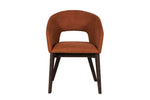 Stylish fabric dining chairs with arms
