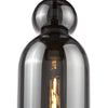 Stylish ambience from the Tao Pendant Matt Black and Smoked Glass
