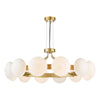 Matt gold pendant with opal glass for modern ceiling lighting