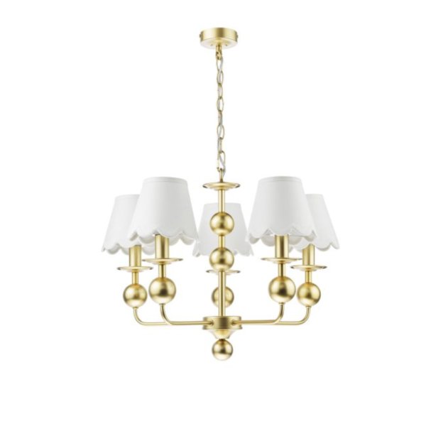 Tilda 5 Light Pendant Satin Gold
