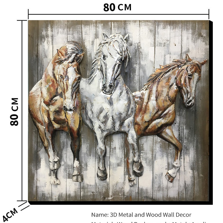 Trio of Horses Wall Art