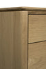 Sleek oak chest of drawers furniture