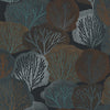 Graham & Brown Twyla Midnight Wallpaper close view picture of the wallpaper pattern and color hue