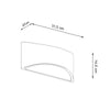 Decorative wall lights for living room – Sollux Lighting Varnished Wall Lamp VIXEN White Gloss
