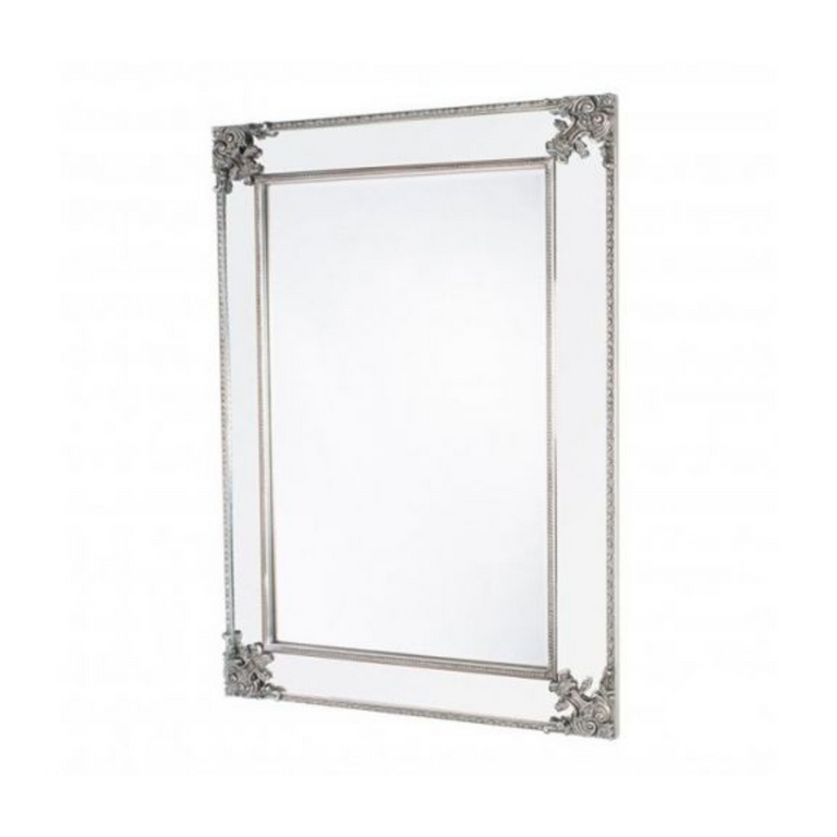 Venetian Antique Silver Wall Mirror 83 x 114 cm