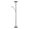 Floor lamp with LED uplighter and reading light
