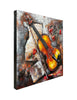Violin and roses canvas wall art design
