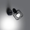 Industrial-inspired wall lamps perfect for modern interiors with Sollux Lighting Wall lamp BELUCI 1 black
