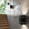 Light in wall with Sollux Lighting Wall Lamp Wall lamp BLOCCO black