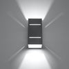 Light on the wall with Sollux Lighting Wall lamp BLOCCO grey