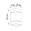 Wall lights for bedroom by Sollux Lighting  Wall lamp BLOCCO grey