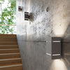 Light in wall with Sollux Lighting Wall lamp BLOCCO grey