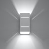 Stylish wall LED lighting Sollux Lighting Wall Lamp Blacco White
