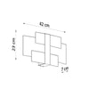 Chrome panel wall lights, Sollux Lighting Wall lamp CELIA white