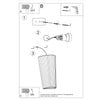 Wall lights ceramic design Sollux LANA for living room
