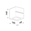 Wall lamp ceramic LEO LINE