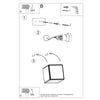 Natural ceramic light in wall with led.
 Wall lamp ceramic NESTA