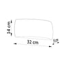 Gentle and effective illumination Wall lamp ceramic PONTIUS black