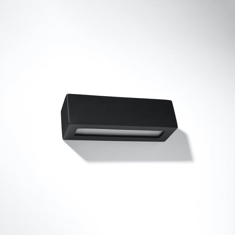 Sollux Lighting Wall Lamp Ceramic VEGA Black