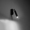 Sleek wall lights for living room with Sollux Lighting Wall lamp EYETECH 1 black