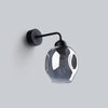 Stylish lighting wall fixture with glass shade FILLAN 1 black
