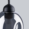 Durable metal and glass lighting wall lamp FILLAN 1 black
