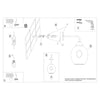 Contemporary wall lighting with dented glass FILLAN 1 black
