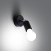 Stylish wall lights for living room - Sollux Lighting Wall lamp FORNES 1 black