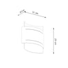 Home wall lighting HESTIA black for living room